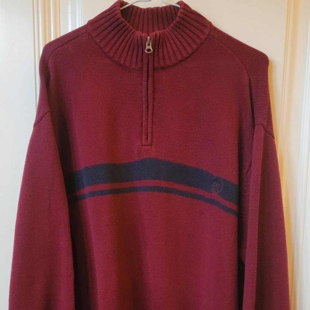 Chaps 1/4 zip sweater